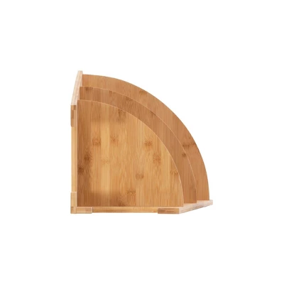 Bracken Bamboo Corner Shelf Natural - Linon - Image 5