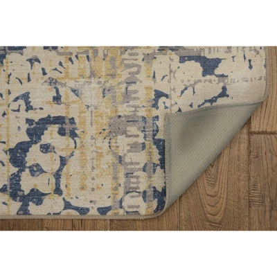 Selkirk Washable Outdoor Rug Navy/Sand - Linon - Image 3