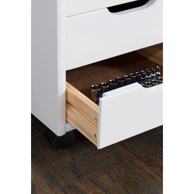 Cary 6 Drawer Rolling Storage Cart - Linon - Image 12