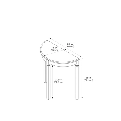 Camden Console Table Black Cherry - Linon - Image 7