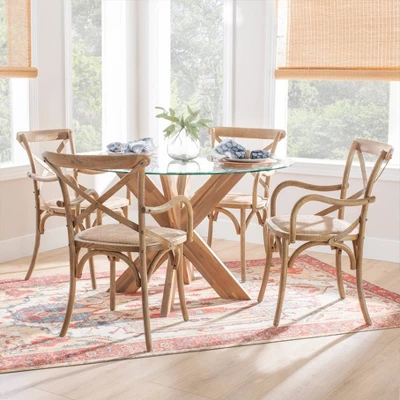 Helia Arm Chair Ash Gray - Linon - Image 6