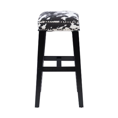 Walt Backless Barstool Wood - Linon - Image 3