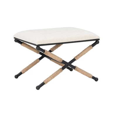Ashburn Campaign Accent Stool - Linon - Image 9