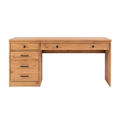 Vanessa Desk 1 File Cabinet - Linon - Image 2