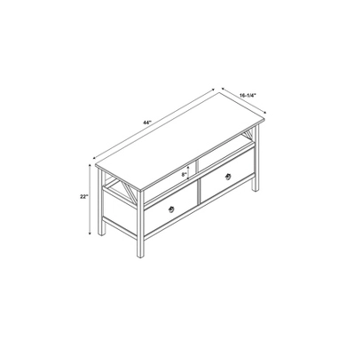 Titian Rustic TV Stand For TVs Up To 40" - Linon - Image 8