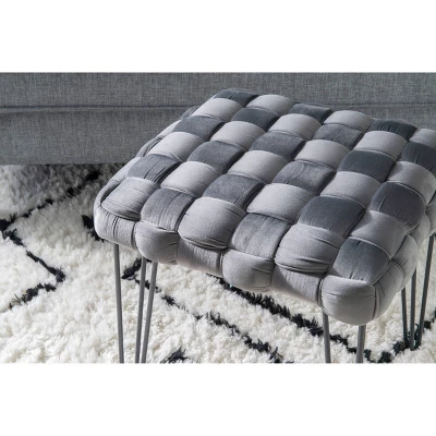 Kylie Square Ottoman Stool - Linon - Image 4