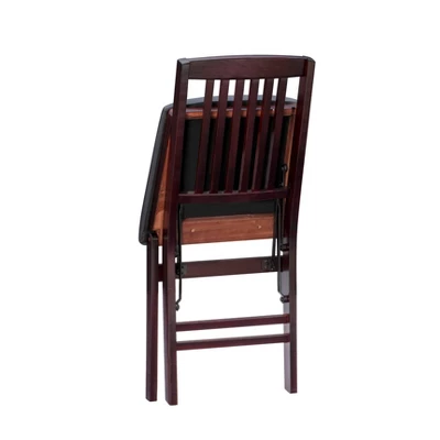 Set Of 2 Triena Mission Back Folding Chair Espresso - Linon - Image 9