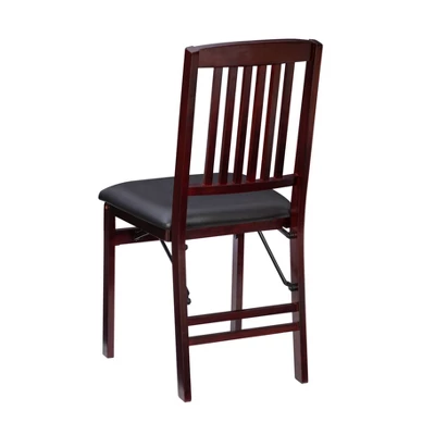 Set Of 2 Triena Mission Back Folding Chair Espresso - Linon - Image 5