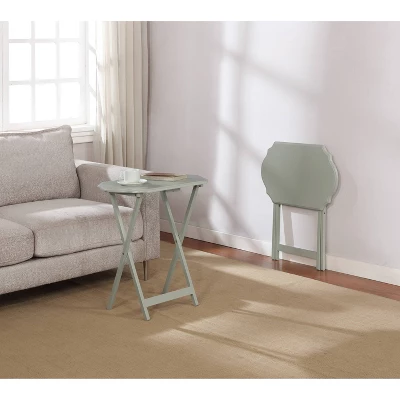 Set Of 2 Ledda Folding Snack Tray - Linon - Image 3