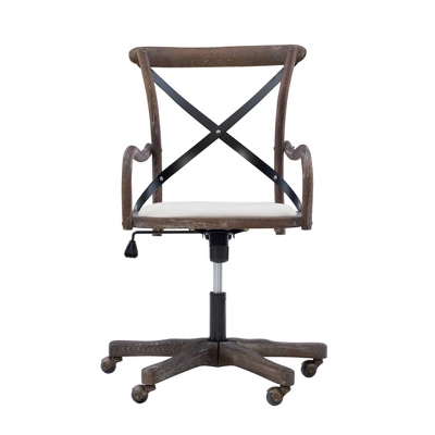 Carson Café Office Chair Gray - Linon - Image 2