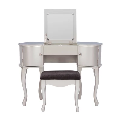 Paloma Vanity Set Silver - Linon - Image 4