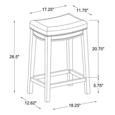 Claridge Counter Height Barstool - Linon - Image 9