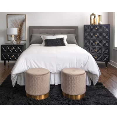 5 Drawer Geo Textured Chest - Linon - Image 9