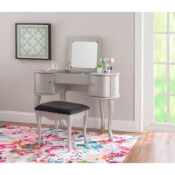 Paloma Vanity Set Silver - Linon