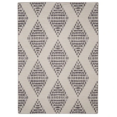 Warson Washable Outdoor Rug Ivory/Brown - Linon - Image 9