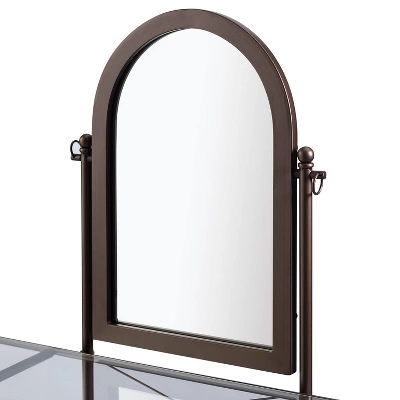 Clarisse Metal Vanity Set Brown - Linon - Image 10