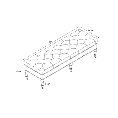 62" Isabelle Bench - Linon - Image 7