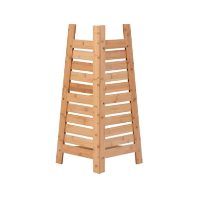 Bracken Bamboo Corner Shelf Natural - Linon - Image 4