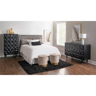 5 Drawer Geo Textured Chest - Linon - Image 11