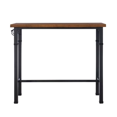 3pc Austin Pub Dining Sets Metal/Black - Linon - Image 4