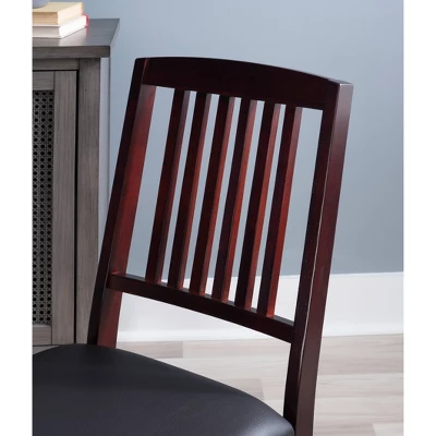 Set Of 2 Triena Mission Back Folding Chair Espresso - Linon - Image 12