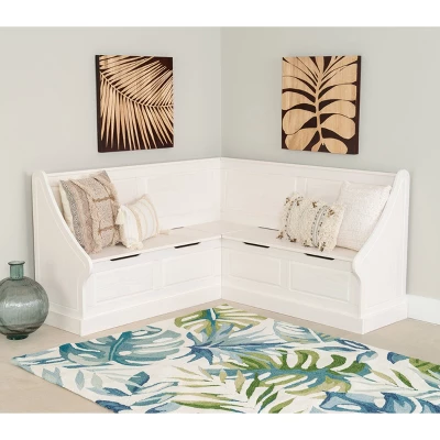 Tobin Corner Breakfast Nook White - Linon - Image 11