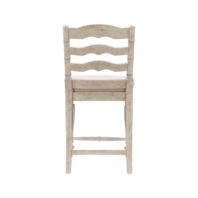 24" Marino Counter Height Barstool Upholstered Seat & Back - Linon - Image 5