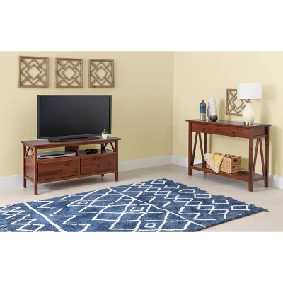 Titian Rustic TV Stand For TVs Up To 40" - Linon - Image 7