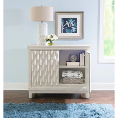 Seaton Carved Cabinet Cream - Linon - Image 11