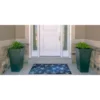 Caspian Washable Outdoor Rug Blue/Light Blue - Linon