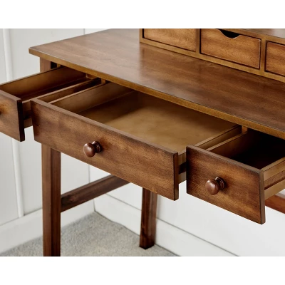 Lorna Vanity Set Walnut - Linon - Image 6