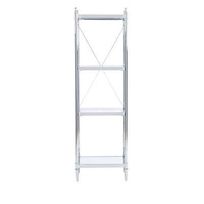 Pinnacle 4-Tier Shelf Chrome - Linon - Image 2