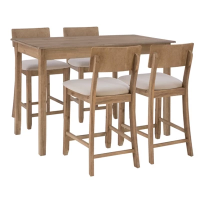 5pc Jordan Tavern Counter Height Dining Set - Linon - Image 14