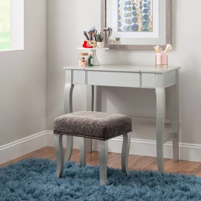 Harper Vanity Set Silver - Linon - Image 11