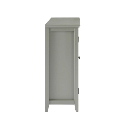 Largo Double Door Cabinet Gray - Linon - Image 4
