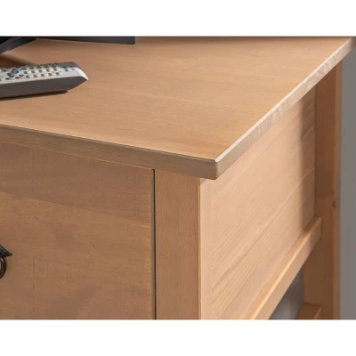 Titian Tall TV Stand For TVs Up To 50" Light Brown - Linon - Image 9