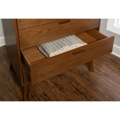 Reid 4 Drawer Chest Walnut - Linon - Image 9