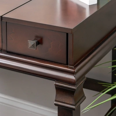 Home Angela Vanity Set Walnut - Linon - Image 14