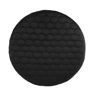 Camber Round Upholstered Ottoman - Linon - Image 3