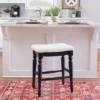 Marino Backless Counter Height Barstool Wood - LInon