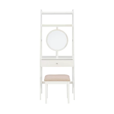 Alaina Leaning Vanity Set White - Linon - Image 3