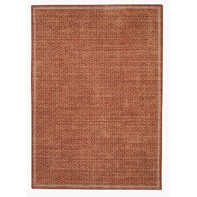 Tawney Washable Outdoor Rug Orange/Ivory - Linon - Image 9