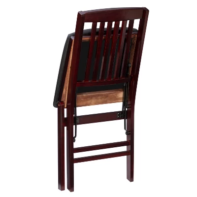 Set Of 2 Triena Mission Back Folding Chair Espresso - Linon - Image 8