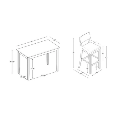 5pc Jordan Tavern Counter Height Dining Set - Linon - Image 12
