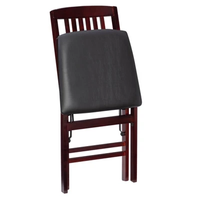 Set Of 2 Triena Mission Back Folding Chair Espresso - Linon - Image 7