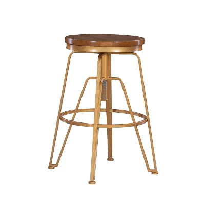 Metal And Wood Stools - Linon - Image 11