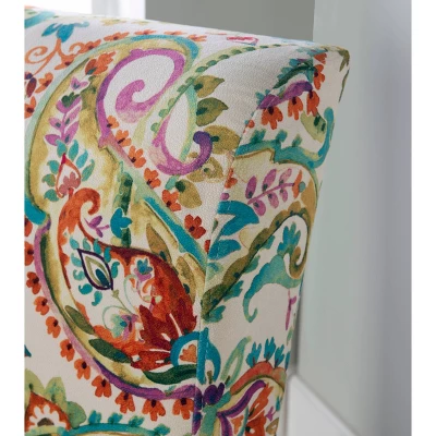 Julie Curved Back Slipper Chair Red - Linon - Image 6