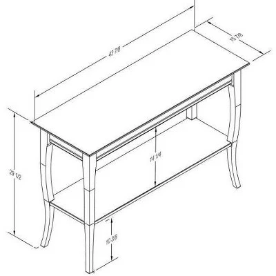 Dayton Console Table Espresso - Linon - Image 9