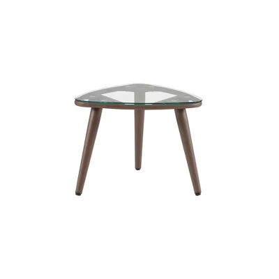 3pc Bertram Outdoor Wicker Conversation Set Gray - Linon - Image 9