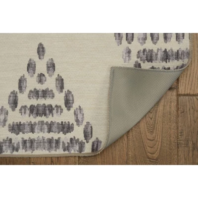 Warson Washable Outdoor Rug Ivory/Brown - Linon - Image 3